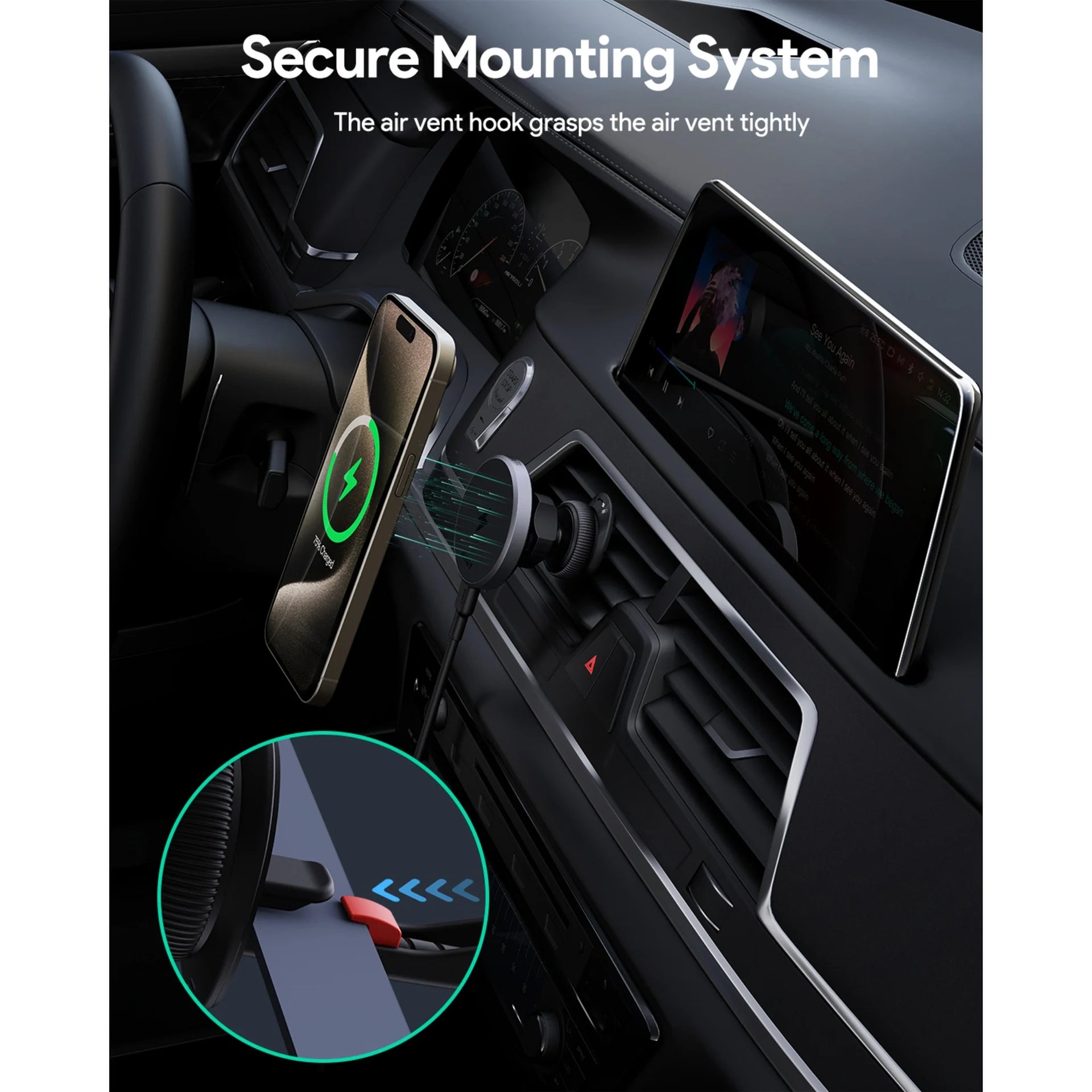 AUKEY HD-MC13 Magnetic Fast Wireless Charging Phone Mount