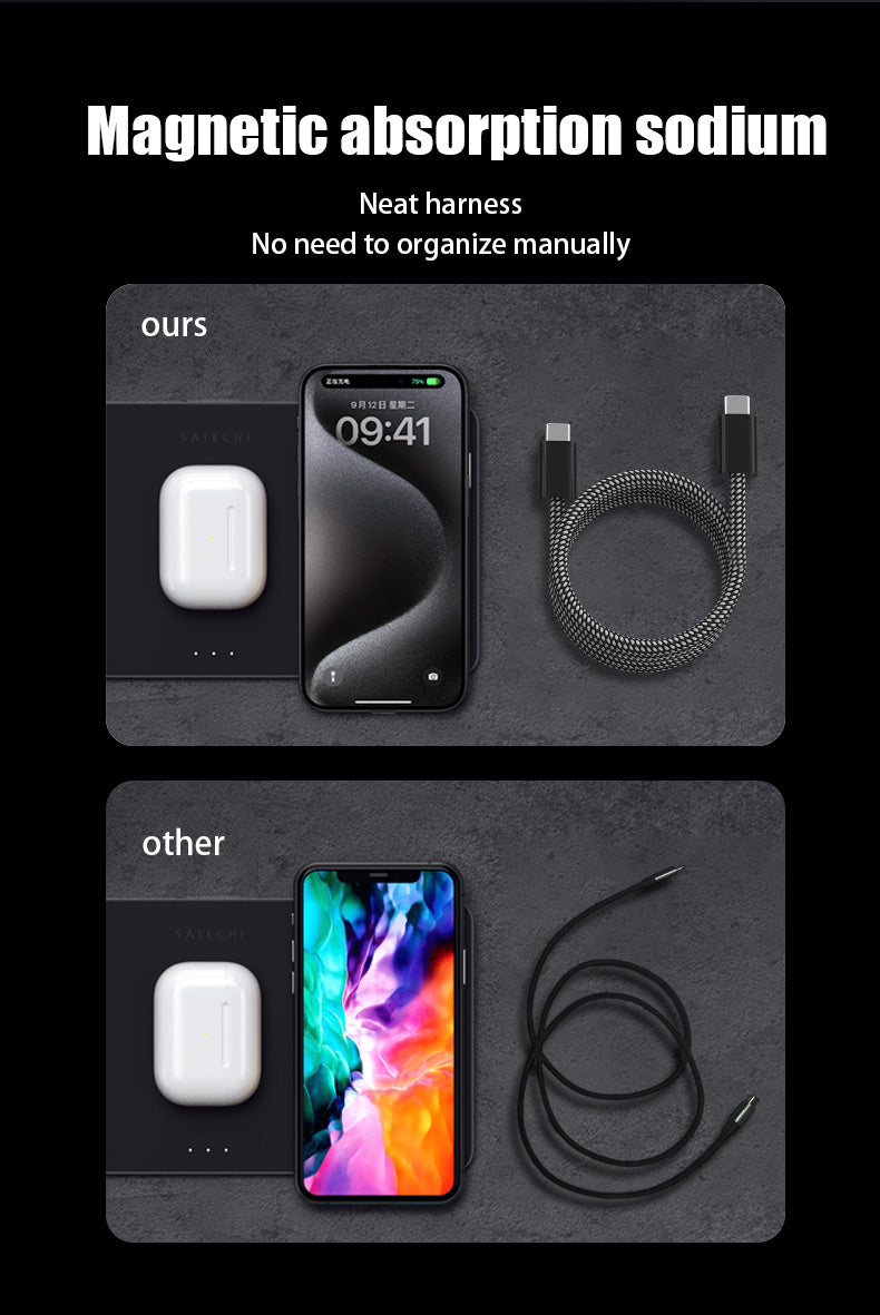 UKYEE USB C To---Magnetic Fast Charger Cable for iPhone 15 USB C To Type C Data Charging Wire for MacBook Samsung