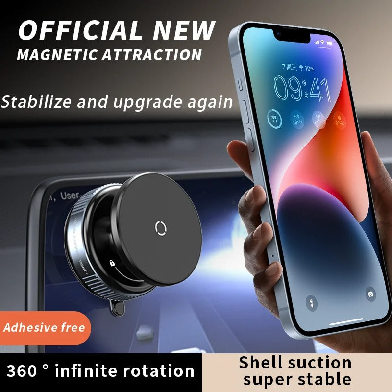 Magnetic Car Mount Mobile Phone Holder Vacuum Adsorption 360° ( K009 )