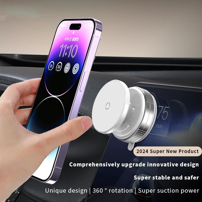 Magnetic Car Mount Mobile Phone Holder Vacuum Adsorption 360° ( K009 )
