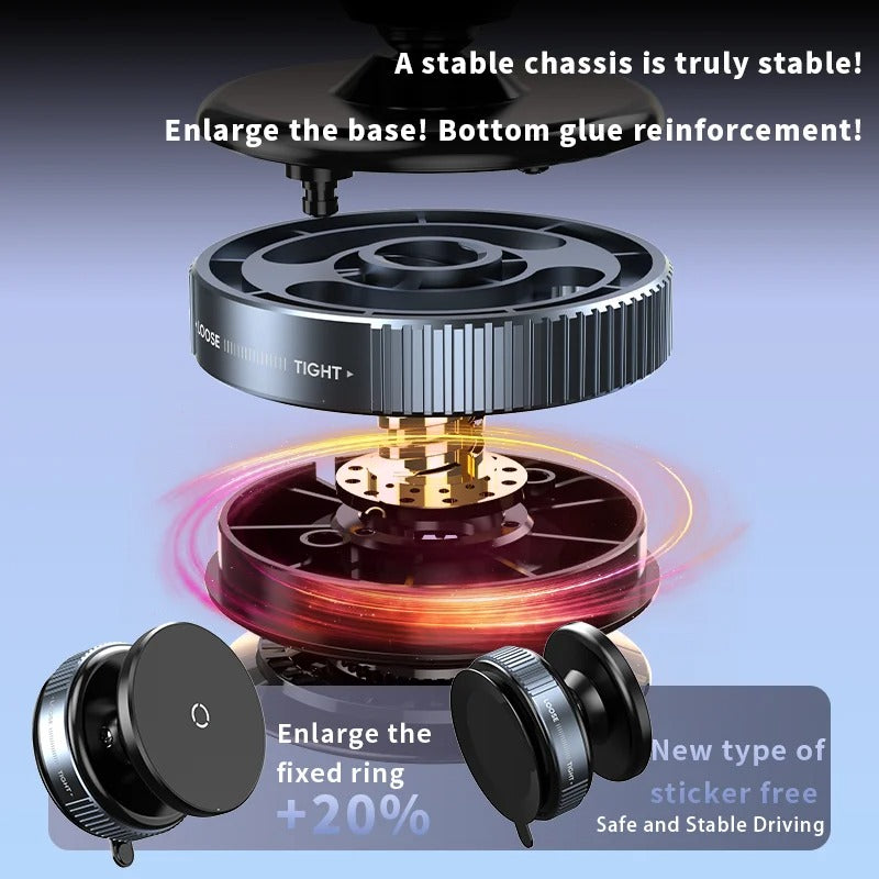 Magnetic Car Mount Mobile Phone Holder Vacuum Adsorption 360° ( K009 )