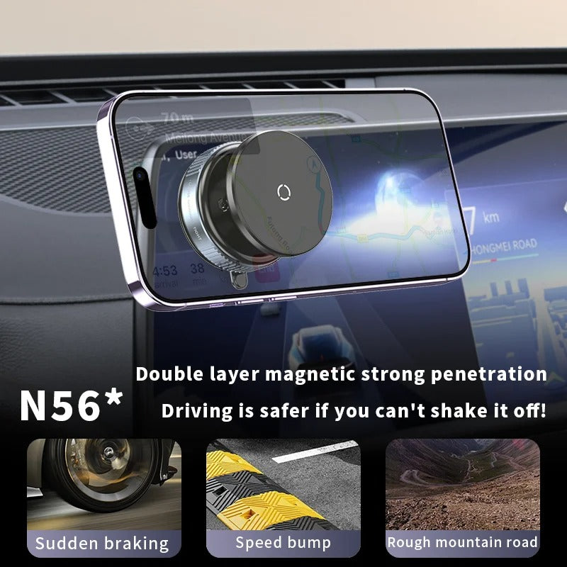 Magnetic Car Mount Mobile Phone Holder Vacuum Adsorption 360° ( K009 )
