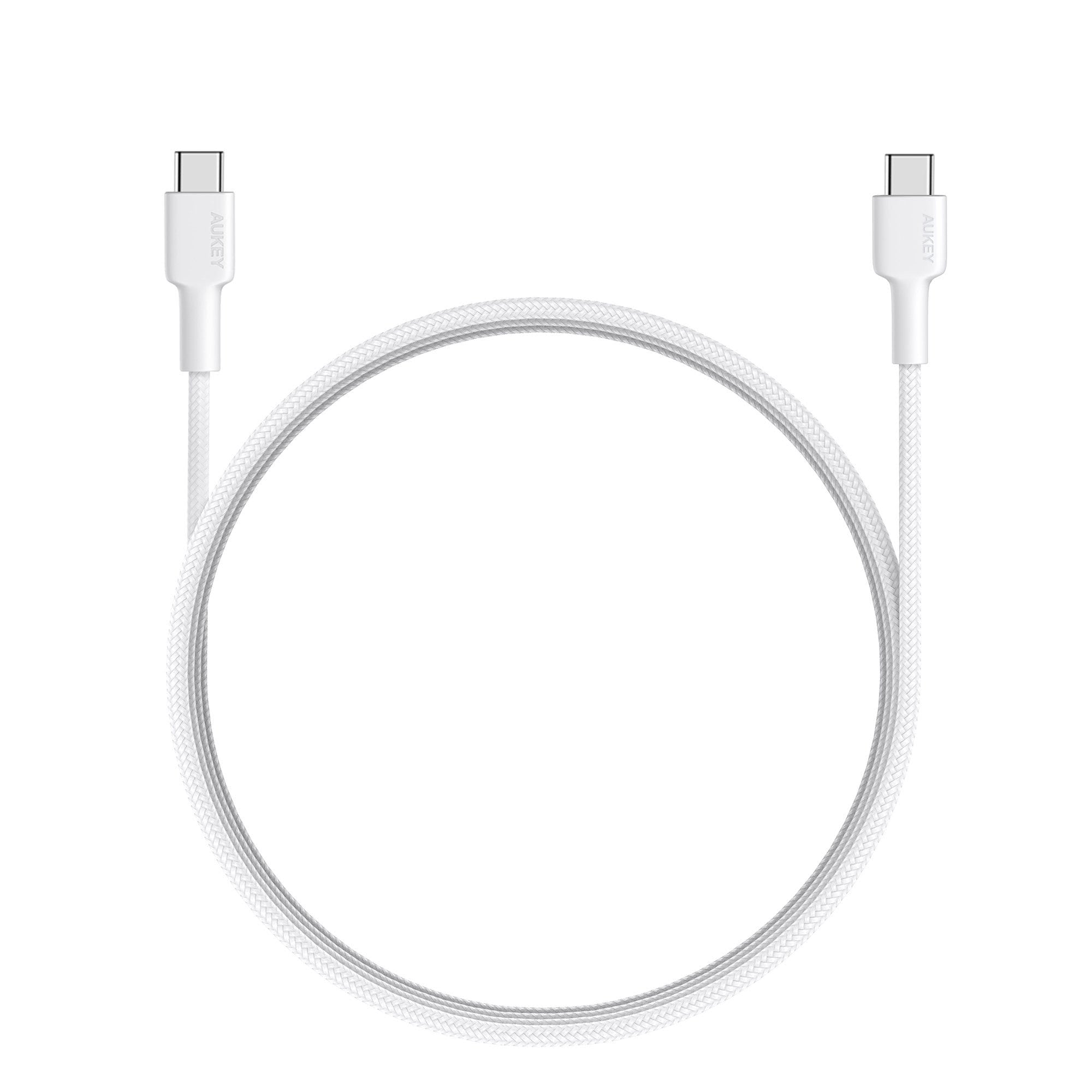 Aukey Cable Braided Nylon USB2.0, USB-C To USB-C Cable (0.9M)  Cb-Cd45