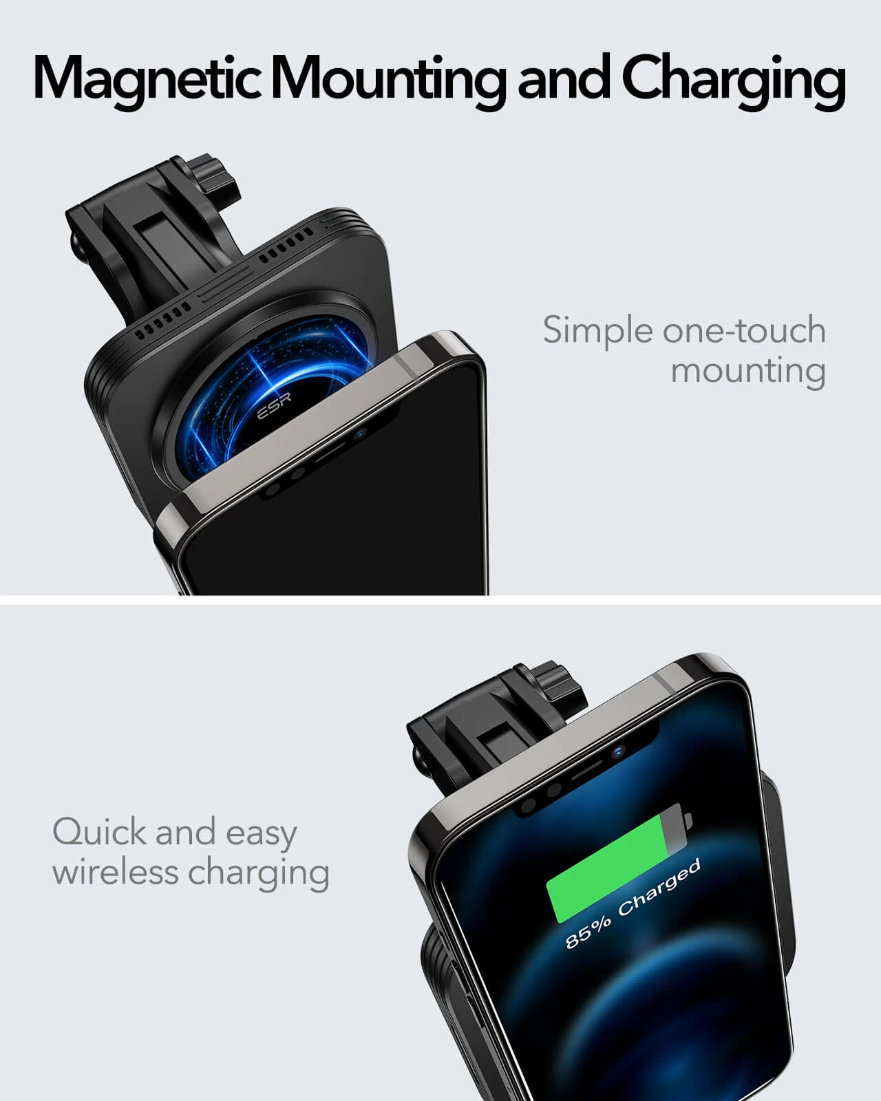 HaloLock™ Dashboard Wireless Car Charger for iPhone 13-12  Supports Apple MagSafe (Sale)
