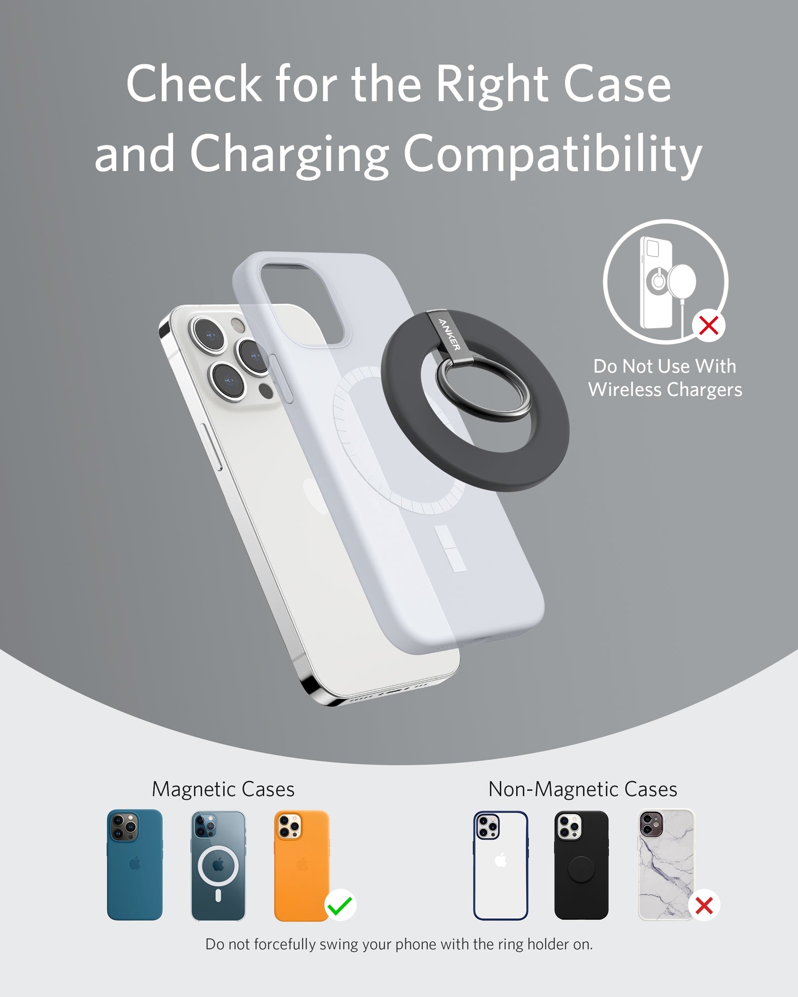 Anker 610 Magnetic Phone Grip (MagGo) NEW