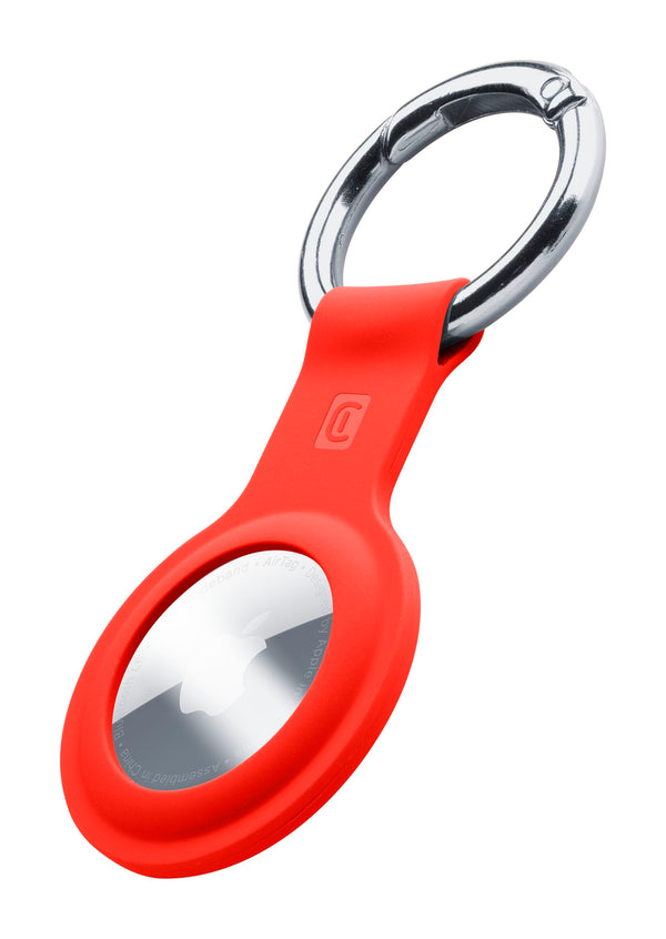 CELLULARLINE AIRTAG CASE WITH RING RED AIRTAG HOLDER KEYRING