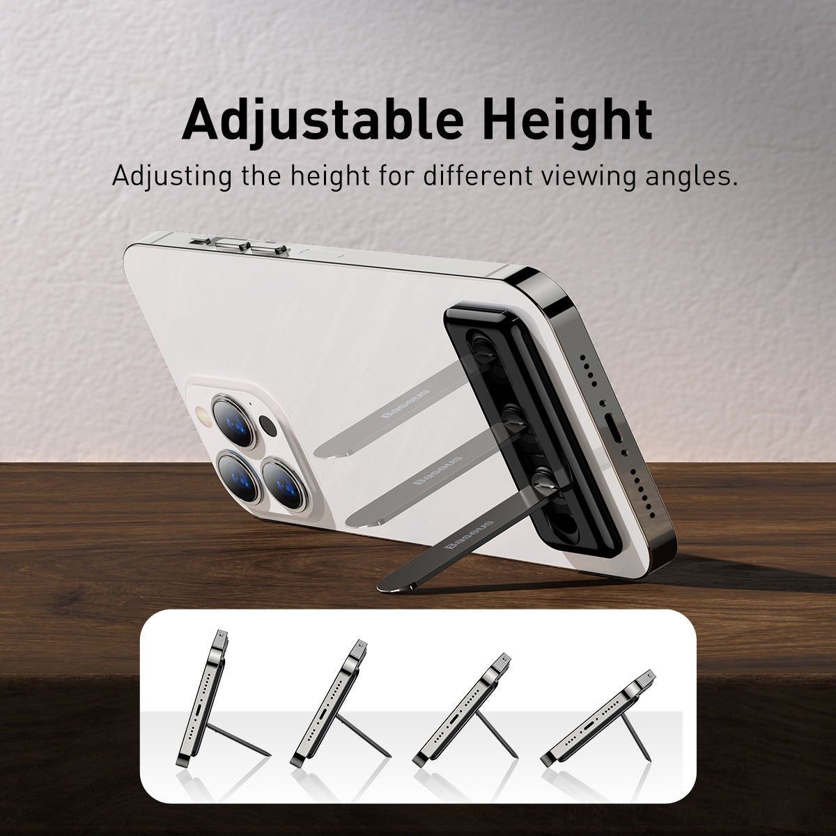 Baseus Foldable Rotating Bracket for Mobile Phone Black
