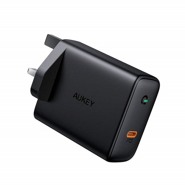 شاحن حائط AUKEY 60 واط PD مع تقنية GAN POWER TECH أسود PA-D4 BK