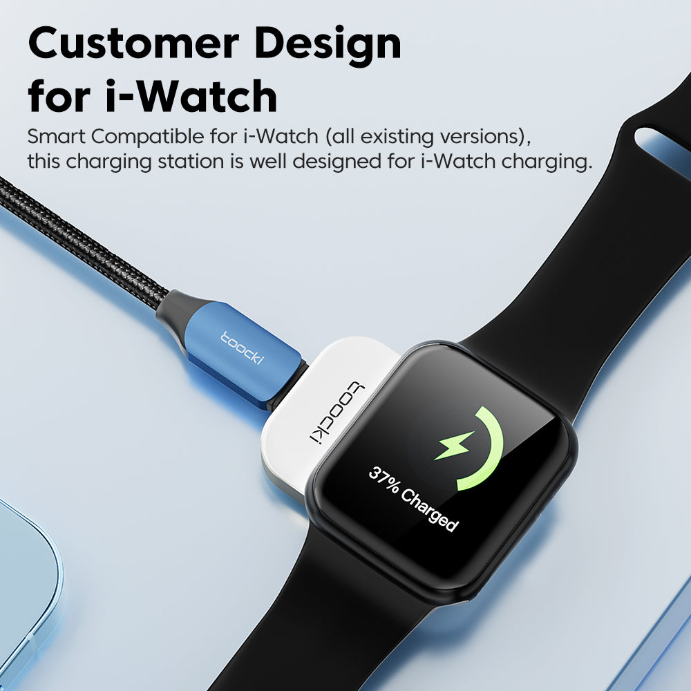 Toocki Portable Wireless Charger For Apple Watch Magnetic USB Charger For iWatch Series Charging Station